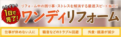 ワンデイリフォーム
